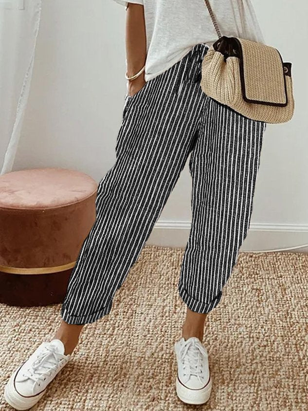 Relaxed Linen Pants | Drawstring Waist | Lightweight and Breezy