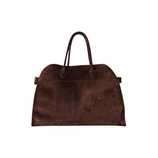 Brown Suede Tote Bag | Minimalist Design | Spacious and Elegant