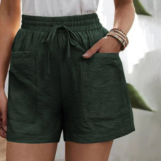 Cotton-Linen Shorts | High-Waisted | Lightweight and Breathable