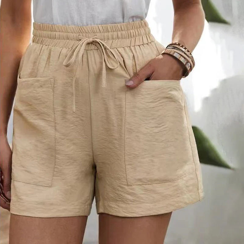 Cotton-Linen Shorts | High-Waisted | Lightweight and Breathable