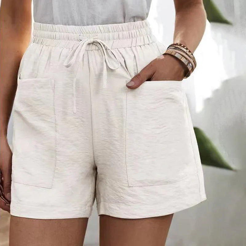 Cotton-Linen Shorts | High-Waisted | Lightweight and Breathable