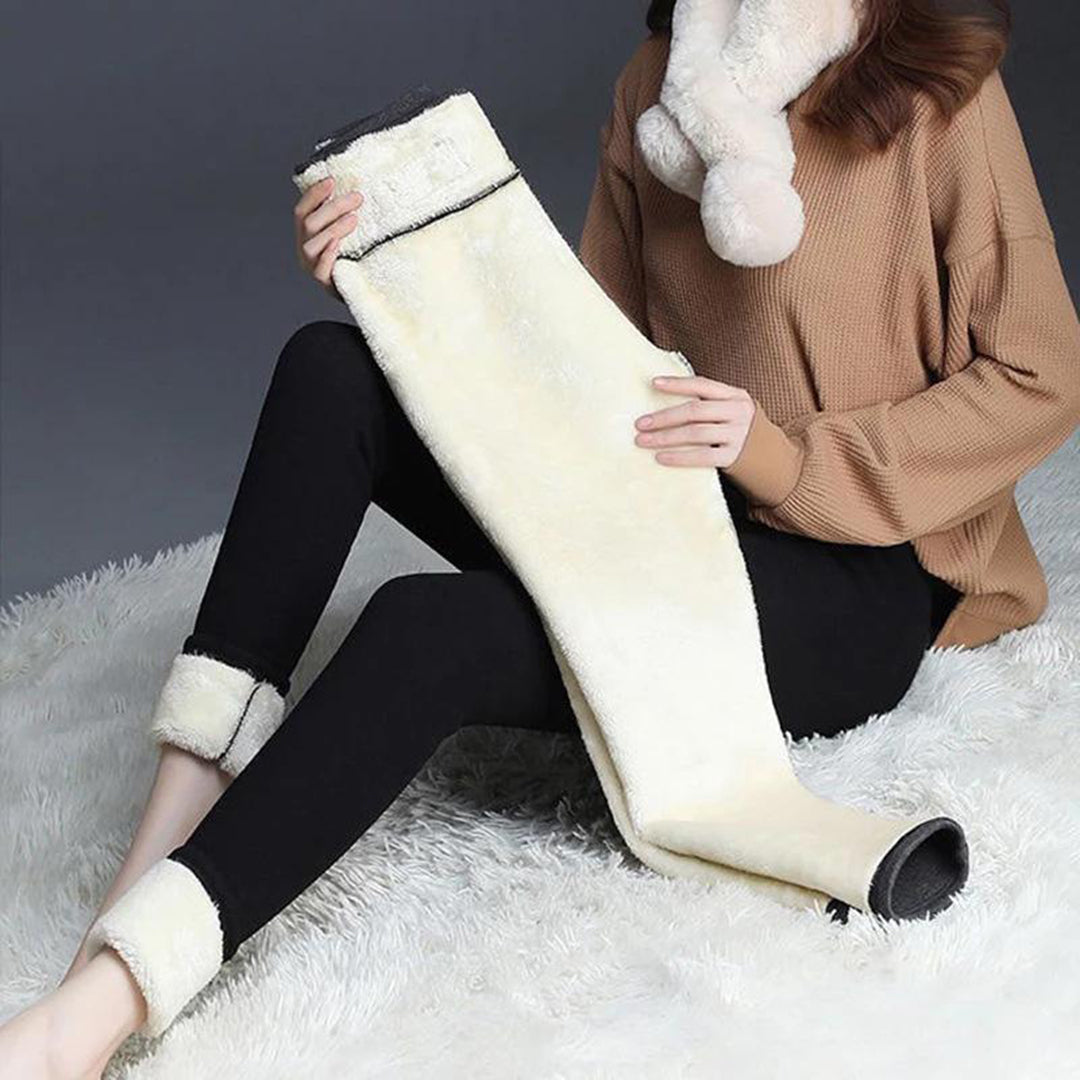 Fleece-Lined Thermal Leggings | Stretch Fit | Winter Warmth