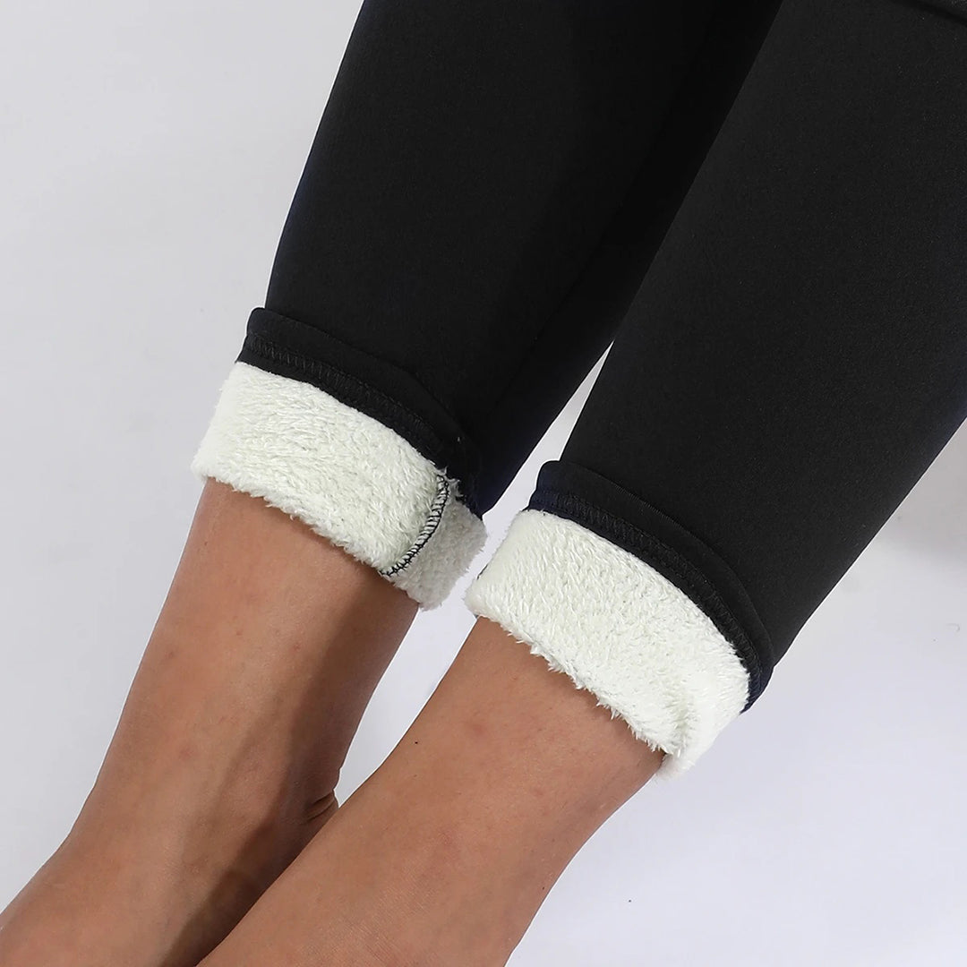 Fleece-Lined Thermal Leggings | Stretch Fit | Winter Warmth