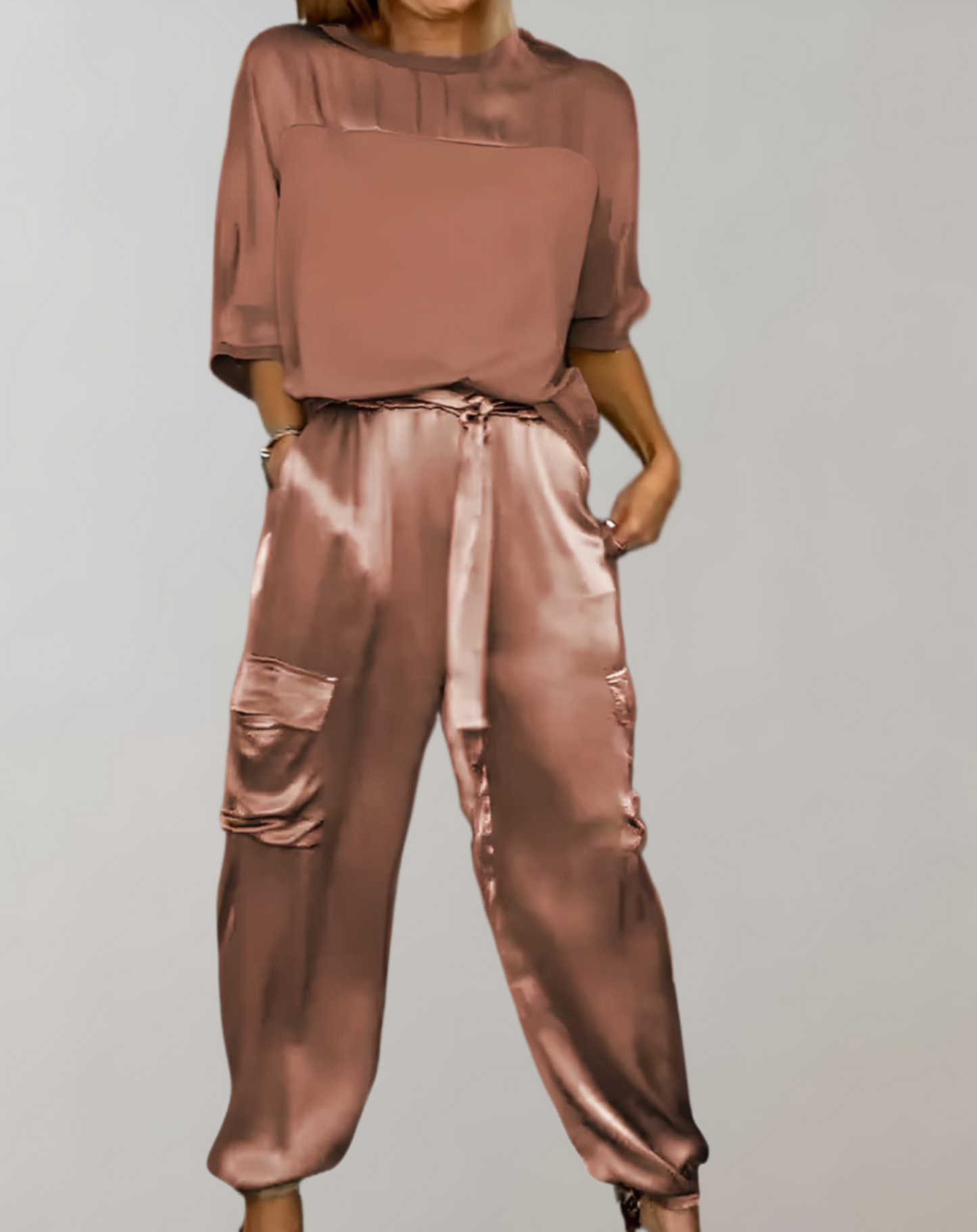 Satin Cargo Co-Ord Set | Effortless Elegance | Luxe with a Modern Edge