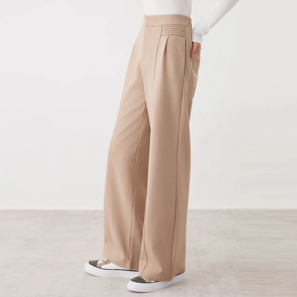 Wide-Leg Lounge Trousers | High-Waisted | Casual & Comfortable