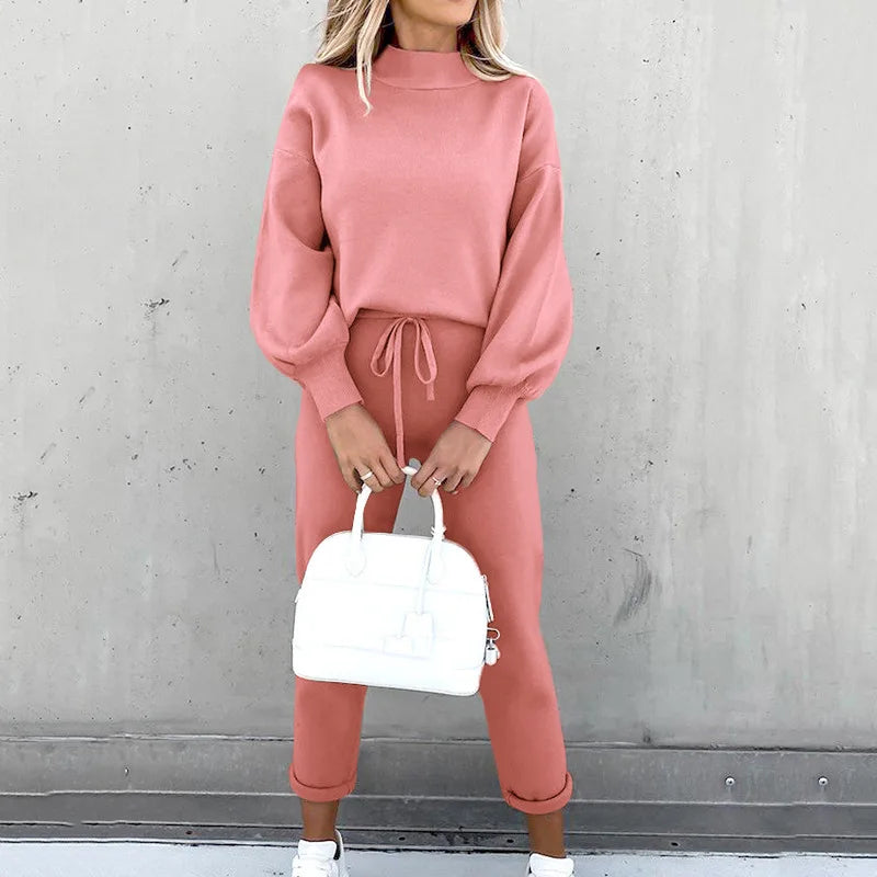 Cozy Two-Piece Sweater Jogger Set | Relaxed Fit | Effortless Style