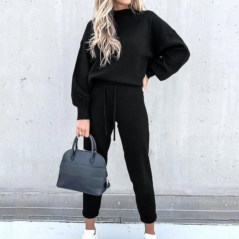 Cozy Two-Piece Sweater Jogger Set | Relaxed Fit | Effortless Style