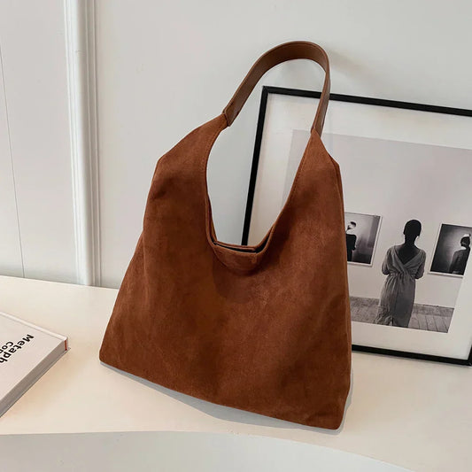 Suede Tote Bag | Minimalist Design | Everyday Elegance