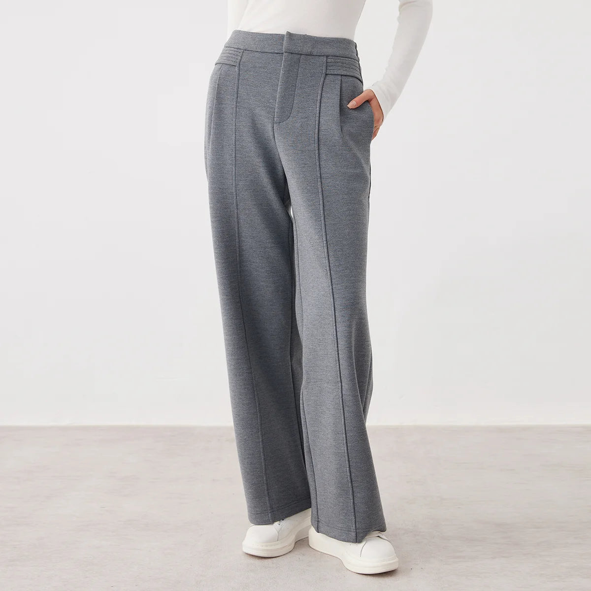 Wide-Leg Lounge Trousers | High-Waisted | Casual & Comfortable