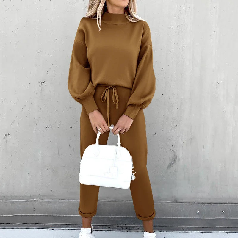 Cozy Two-Piece Sweater Jogger Set | Relaxed Fit | Effortless Style