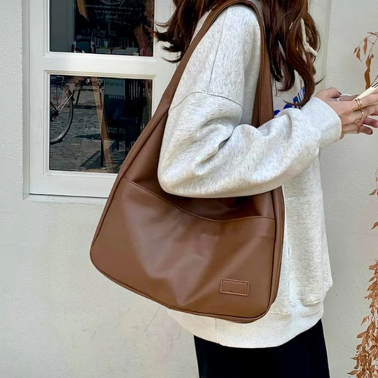 Minimalist Shoulder Bag | Faux Leather | Everyday Essential