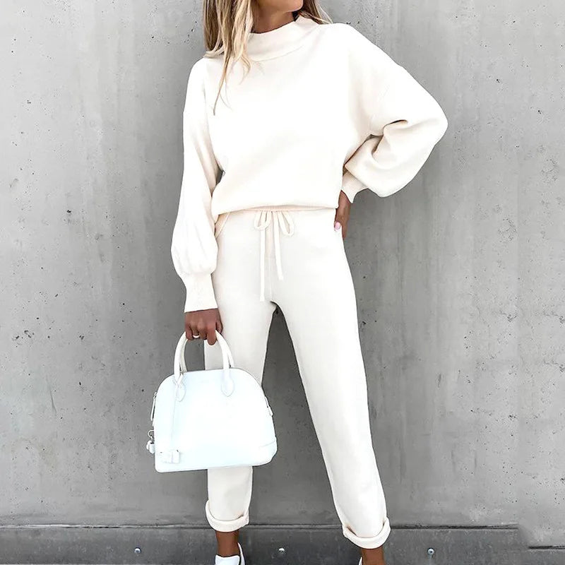 Cozy Two-Piece Sweater Jogger Set | Relaxed Fit | Effortless Style