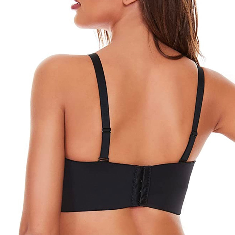 Strapless Black Bra | Seamless Support | Comfortable and Secure