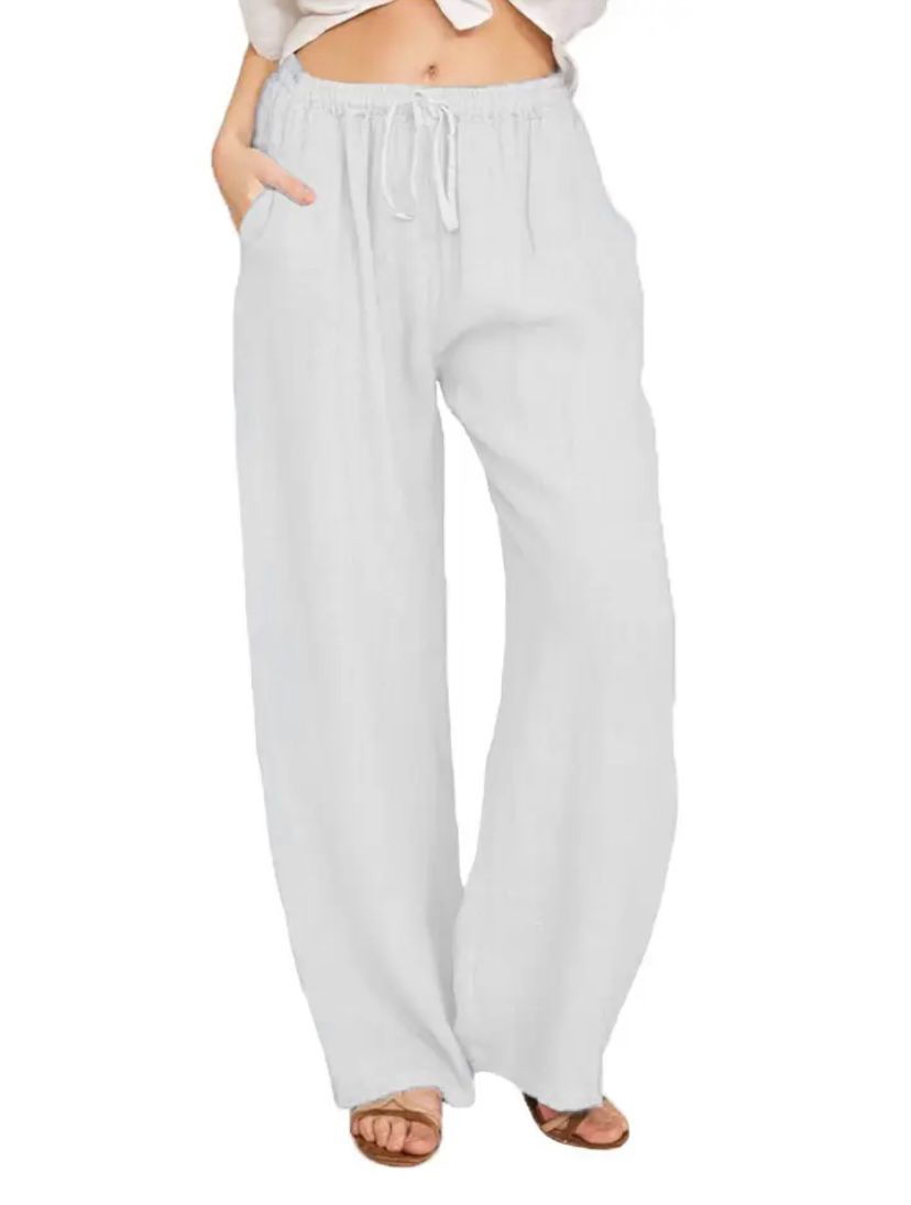 Wide-Leg Linen Pants | Relaxed Fit | Lightweight and Comfortable