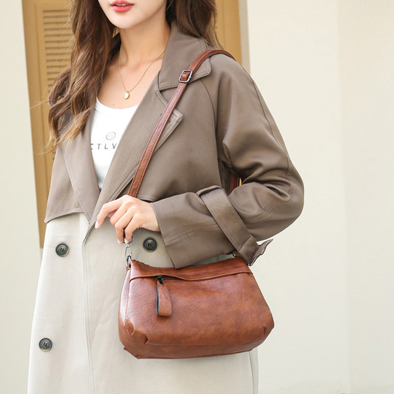 Classic Faux Leather Shoulder Bag | Sleek and Versatile | Everyday Elegance