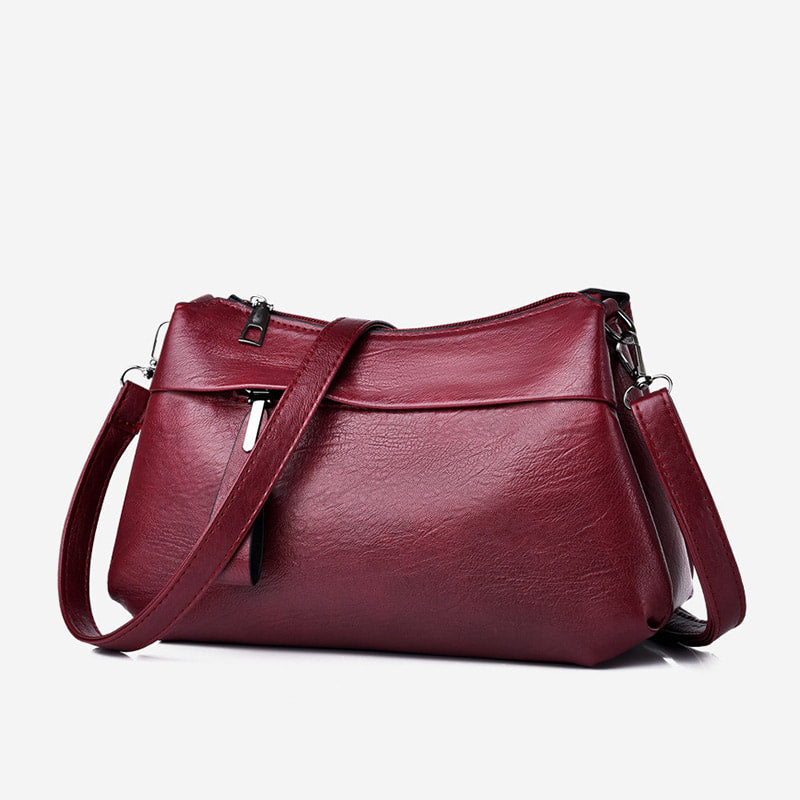 Classic Faux Leather Shoulder Bag | Sleek and Versatile | Everyday Elegance